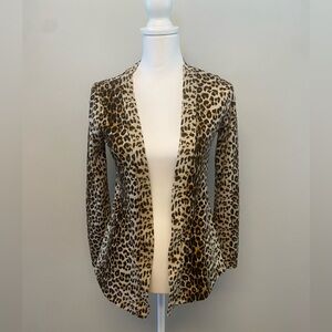 DNA Couture Leopard Print Open Cardigan size S